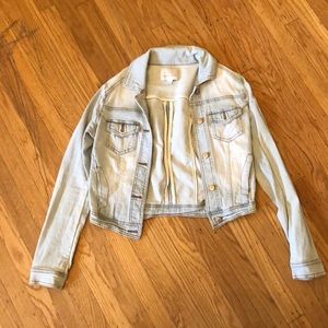 Hinge light wash denim jacket - size xs